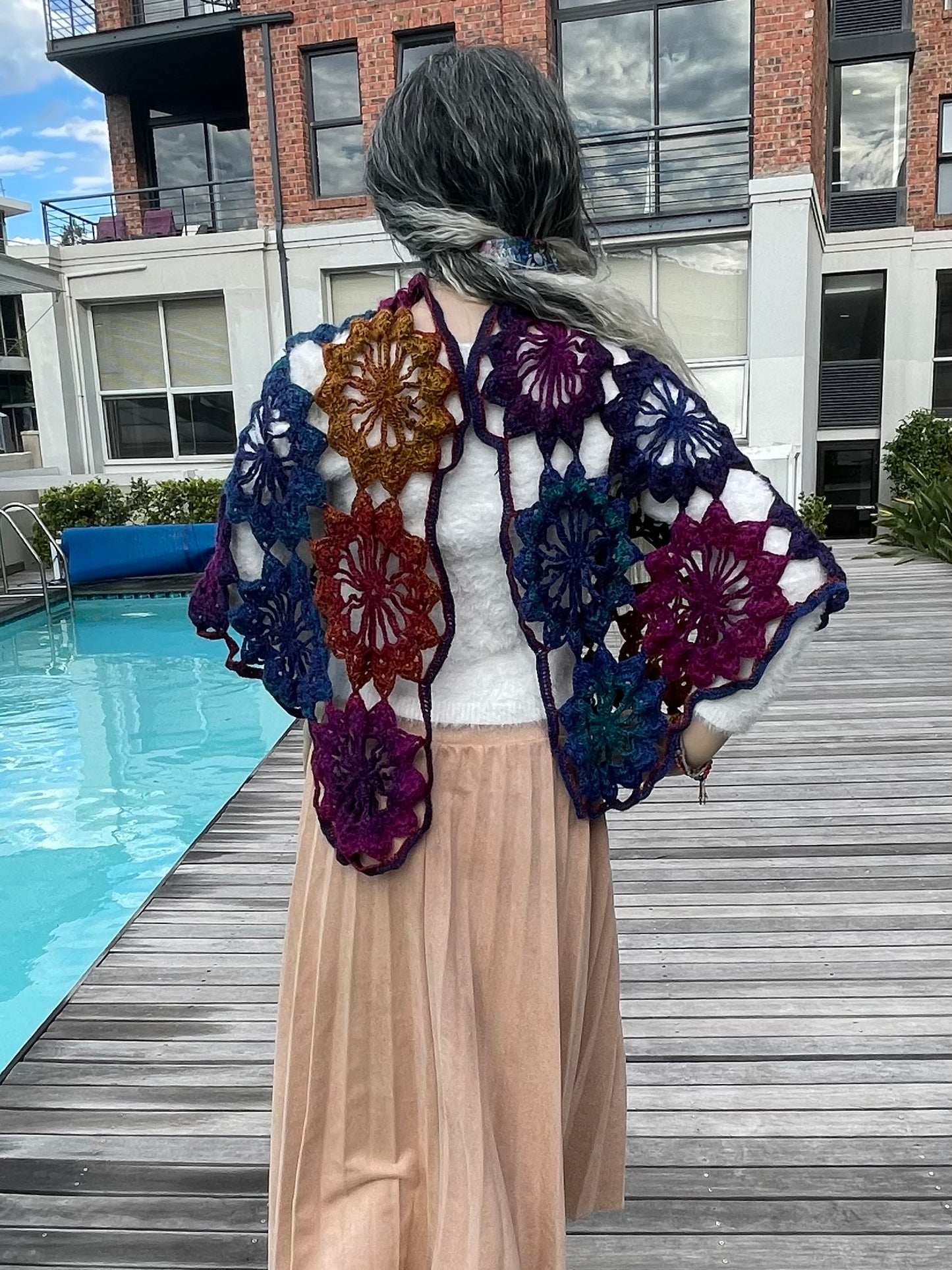 Winter Flowers Shawl