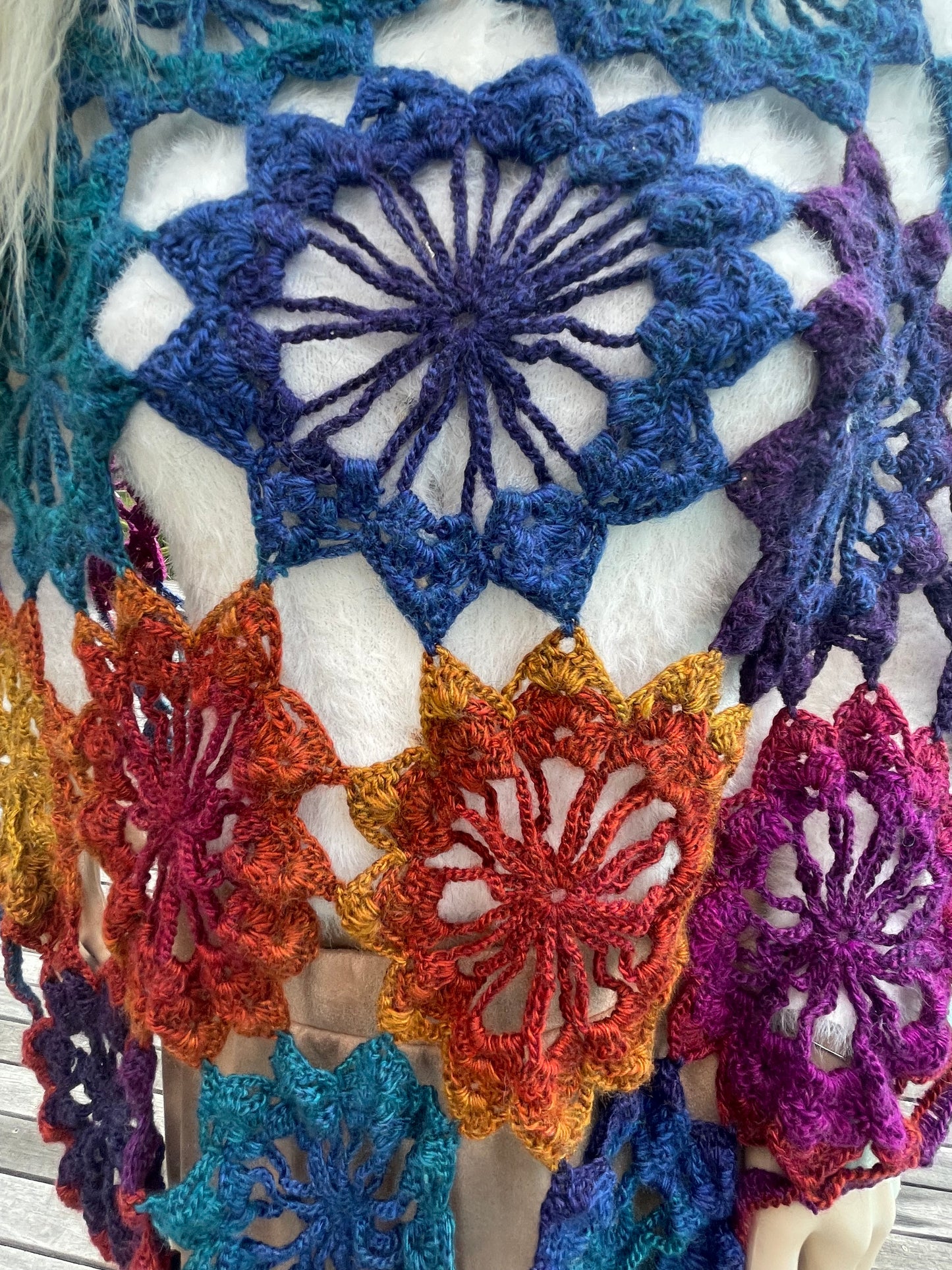 Winter Flowers Shawl